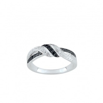 Bague en Argent 925/000 et Oxydes