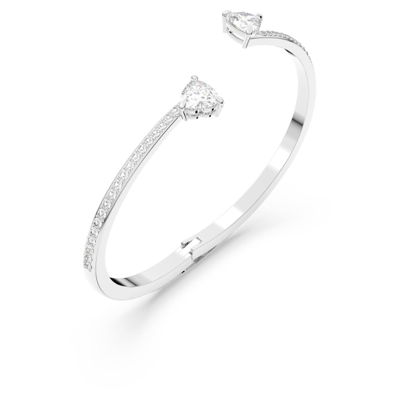 Bracelet jonc femme Swarovski Mesmera Attract métal argenté et cristaux