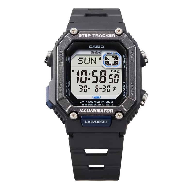 Montre numérique Casio Collection Timeless Résine noire