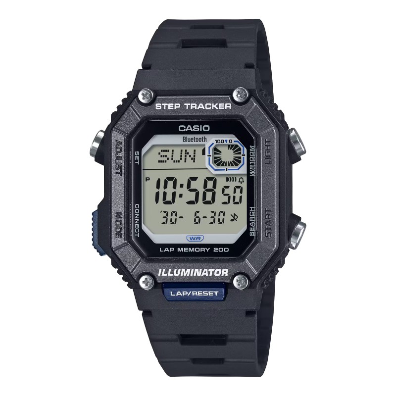 Montre numérique Casio Collection Timeless Résine noire
