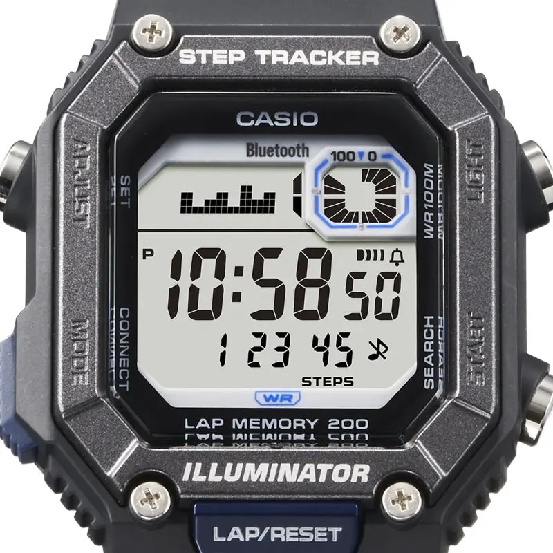 Montre numérique Casio Collection Timeless Résine noire