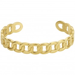 Bracelet Jonc Femme - Amporelle - en Acier PVD Jaune