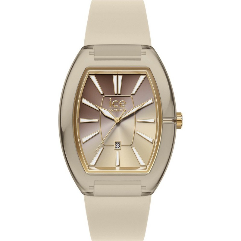 Montre Analogique Ice Watch Collection Ice Dome Bracelet Silicone Beige