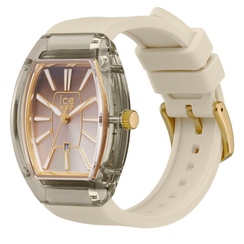 Montre Analogique Ice Watch Collection Ice Dome Bracelet Silicone Beige