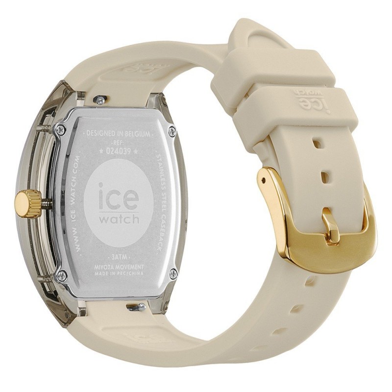 Montre Analogique Ice Watch Collection Ice Dome Bracelet Silicone Beige
