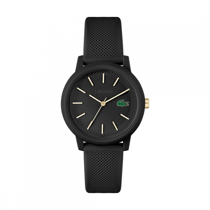 Montre Analogique Lacoste collection 12.12 bracelet silicone noir