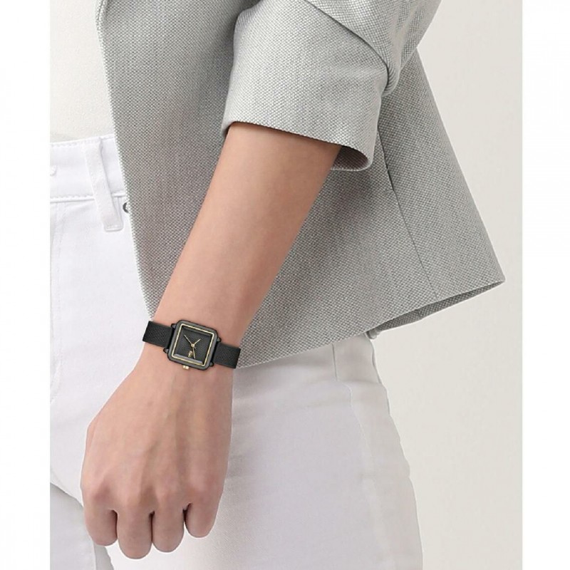 Montre Analogique Lacoste collection 12.12 flow bracelet silicone noir