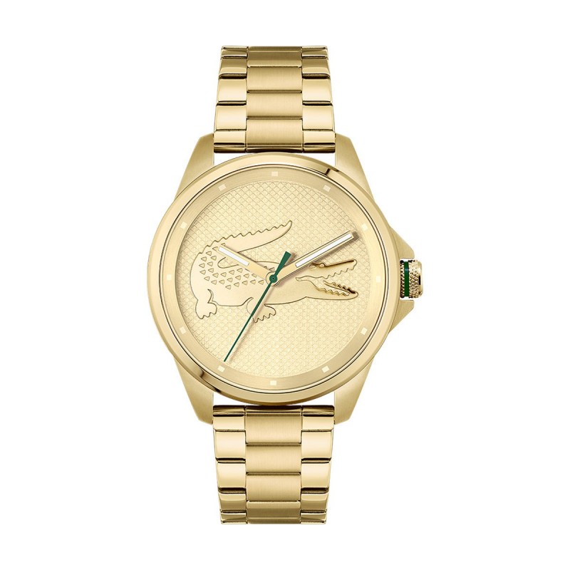 Montre Analogique Lacoste collection Le Croc bracelet acier doré