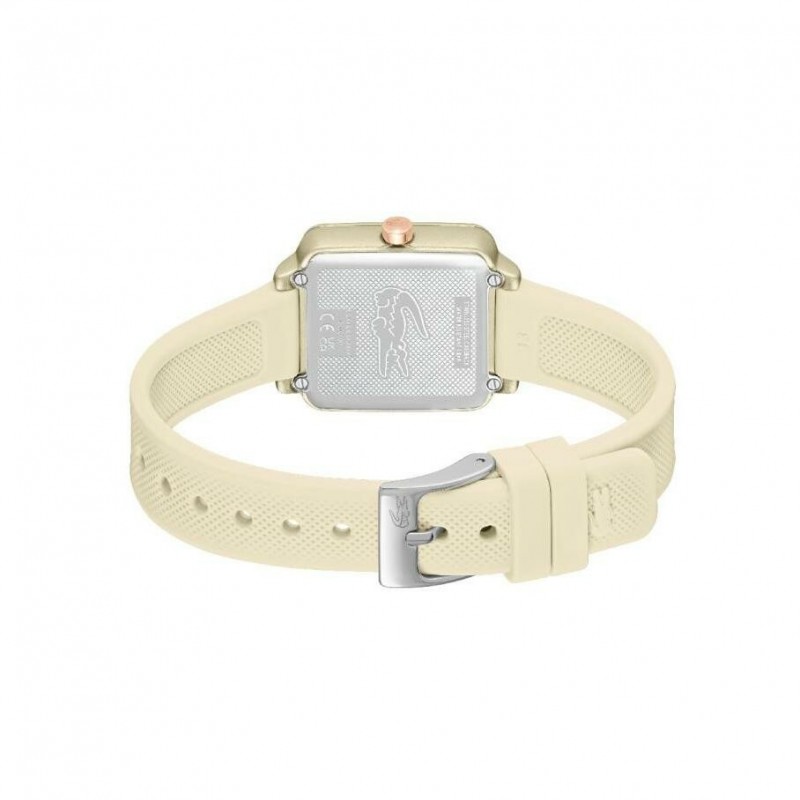 Montre Analogique Lacoste collection 12.12 flow bracelet silicone beige