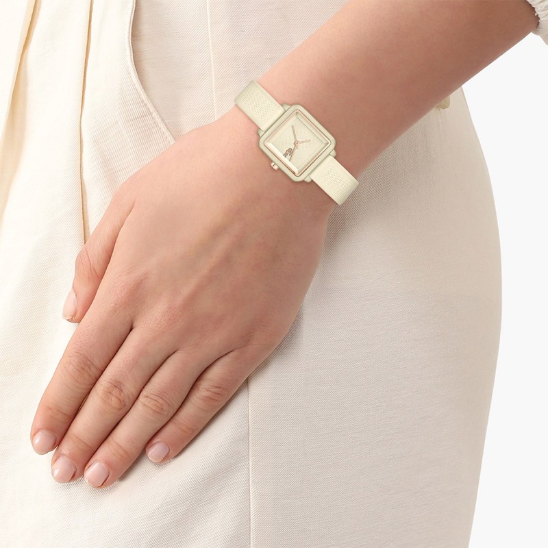 Montre Analogique Lacoste collection 12.12 flow bracelet silicone beige