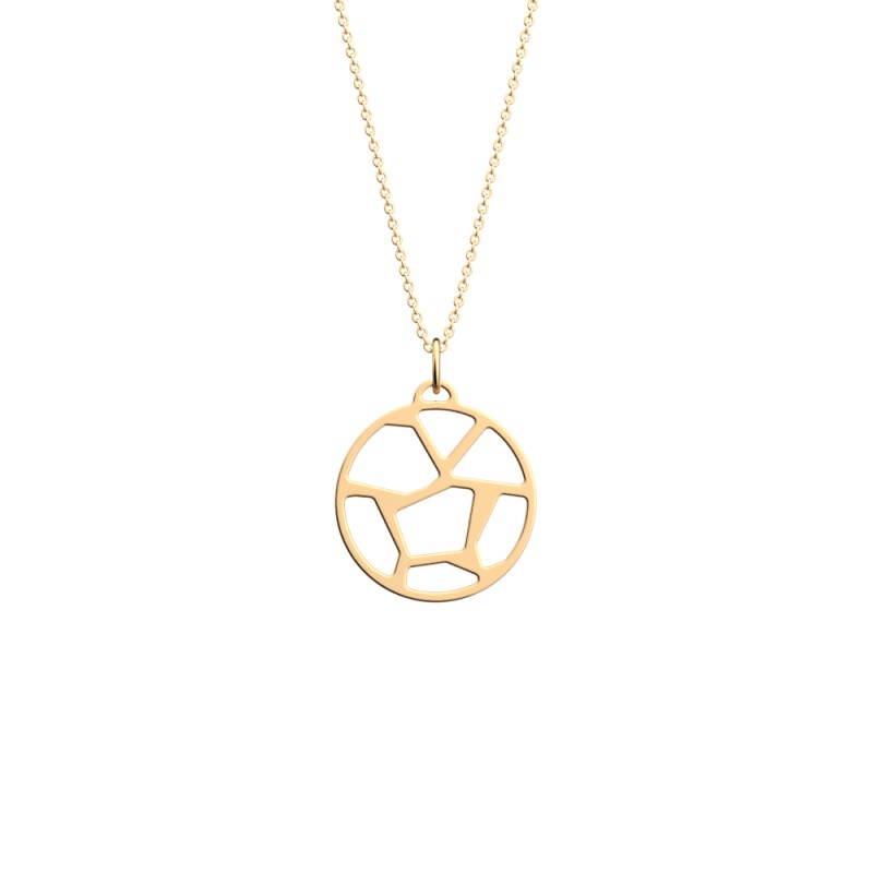 COLLIER LES GEORGETTES GIRAFE LAITON DORÉ 25 MM