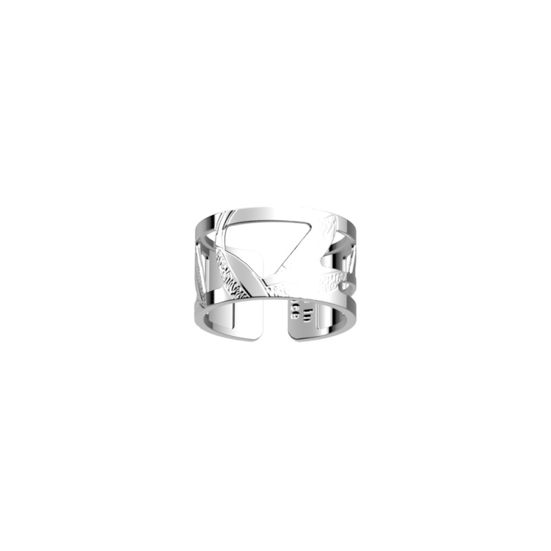 BAGUE LES GEORGETTES ROSE DES SABLES LAITON ARGENTÉ 12 MM