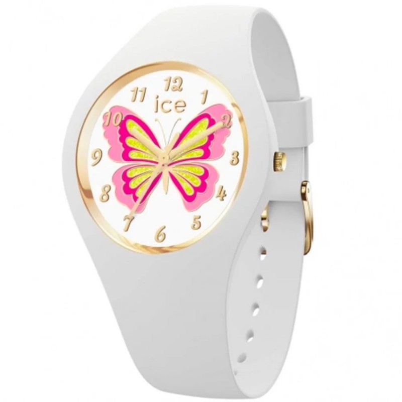 Montre Analogique Ice Watch Collection Ice Fantasia Bracelet Silicone Blanc