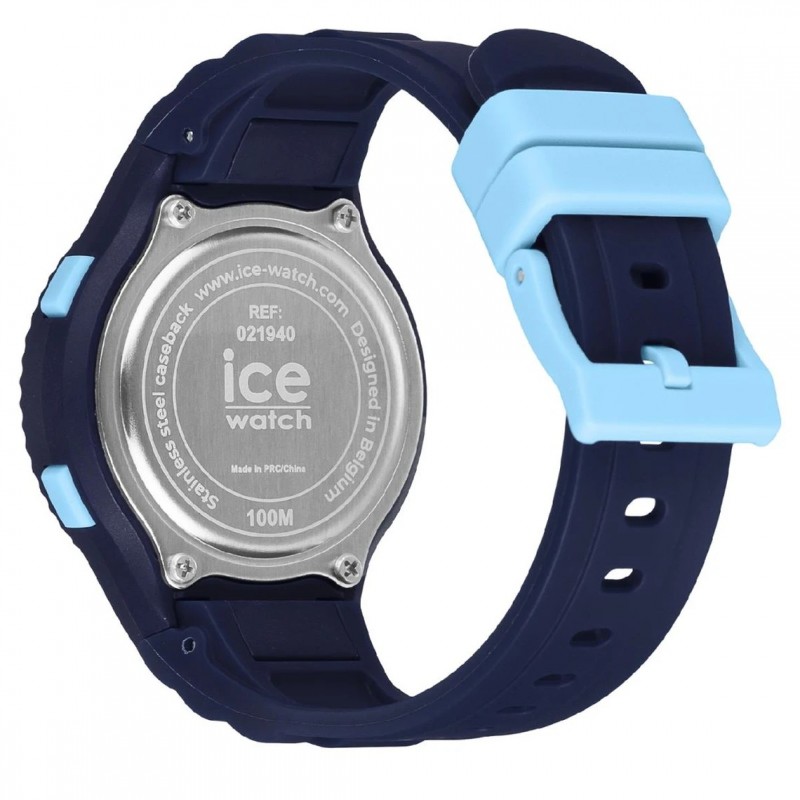 Montre Numérique Ice Watch Collection Ice Digit Bracelet Silicone Bleu