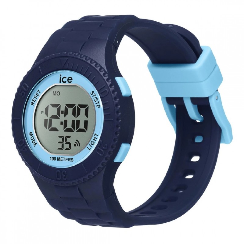 Montre Numérique Ice Watch Collection Ice Digit Bracelet Silicone Bleu