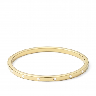 Bracelet Fossil Dainty Dot Bangle- Gold- Tone JF00842710