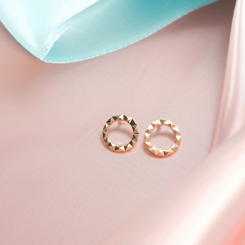 BOUCLES D'OREILLES CARADOR GÉOMÉTRIQUE OR JAUNE 375/000