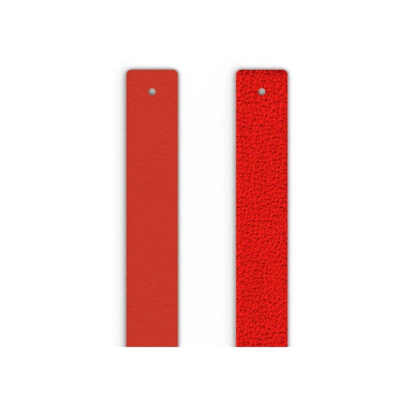 CUIR MANCHETTE LES GEORGETTES ROUGE PASSION / GLAMOUR 14MM