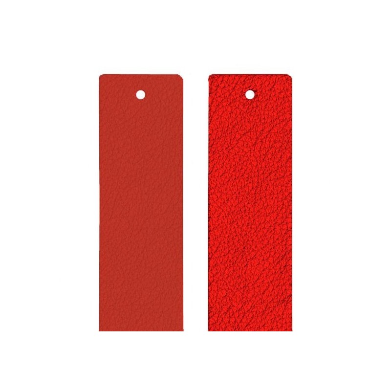 CUIR MANCHETTE LES GEORGETTES ROUGE PASSION / GLAMOUR 25MM