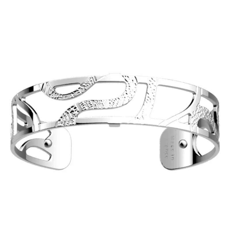MANCHETTE LES GEORGETTES REPTILE LAITON ARGENTÉ 14 MM