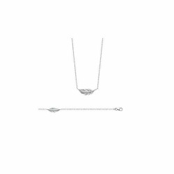 Collier Femme - Carador - Argent, motif plume