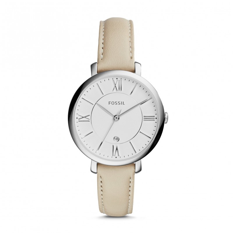 Montre Fossil Jacqueline en cuir blanc ES3793