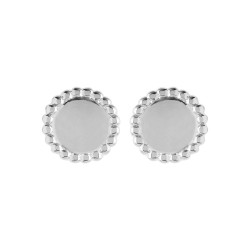 Boucles d'oreilles puces Femme - Carador - Argent
