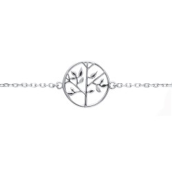 Bracelet Carador - Argent rhodié, motif arbre de vie