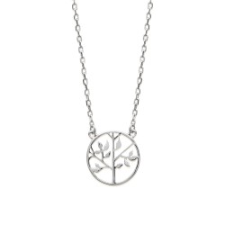 Collier Femme - Carador - Argent rhodié, motif arbre de vie