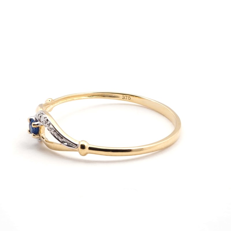 Bague solitaire femme - Carador - En or jaune, avec Saphir