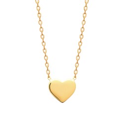 Collier Femme - Carador - Plaqué Or, motif Coeur