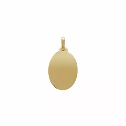 Pendentif Ovale Femme - Carador - Plaqué Or