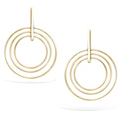 Boucles d'oreilles Pendantes -  Carador - Plaqué or - Femme