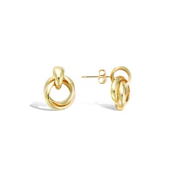 Boucles d'oreilles clous -  Carador - Plaqué or - Femme