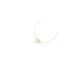 Collier Carador - Plaqué Or Femme - Doubles cercles