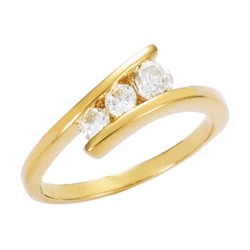 Bague Trilogie - Carador - Plaqué Or
