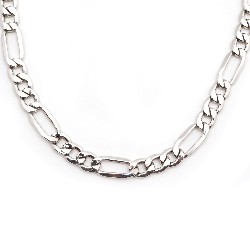 Chaine Argent Carador - Maille alternée 1/3