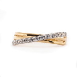 Bague Femme - Carador - Or Jaune 750/000 - Oxydes de zirconium