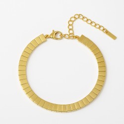 Bracelet - Amporelle - Acier doré - Rigide