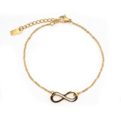 Bracelet Amporelle Acier doré - signe infini