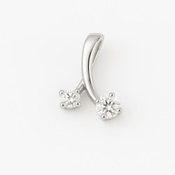 Pendentif Carador Argent - Oxydes de zirconium