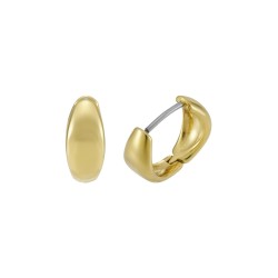 Boucles d'oreilles Créoles Fossil Femme Ellis Domed - Doré