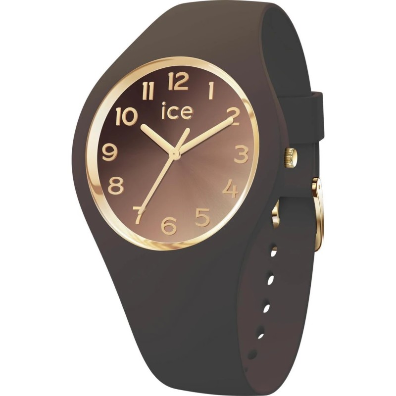 Montre Analogique Ice Watch Collection Ice Sunset Bracelet Silicone Marron