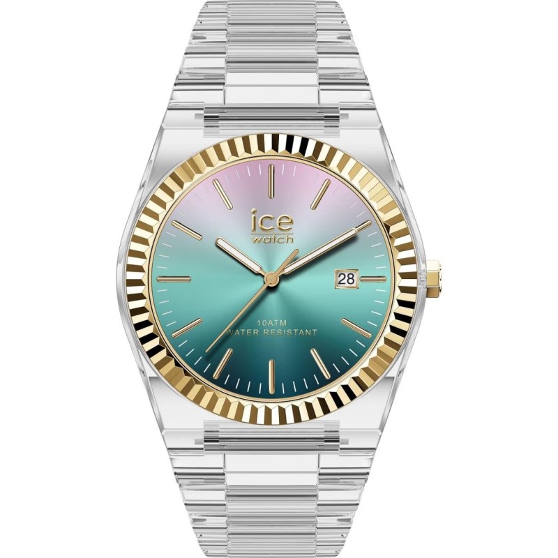 Montre Analogique Ice Watch Collection Ice Power Bracelet Silicone Argent