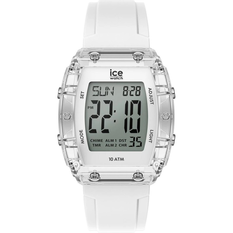 Montre Numérique Ice Watch Collection Ice Digit Boliday Bracelet Silicone Transparent