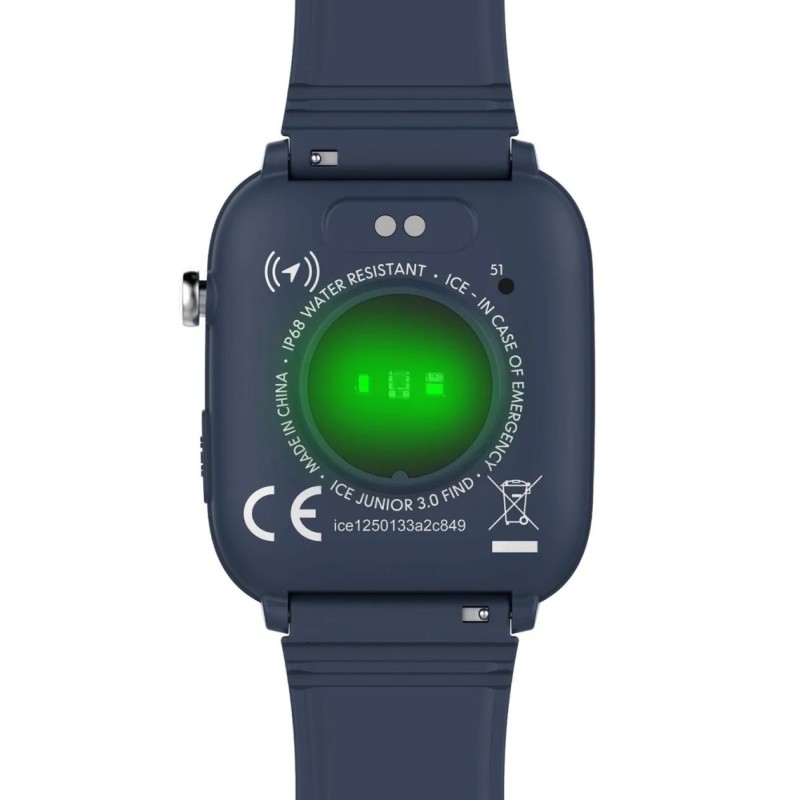Montre connectée enfant ICE Watch en silicone bleu foncé