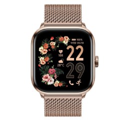 Montre connectée femme ICE Watch bracelet acier doré rose