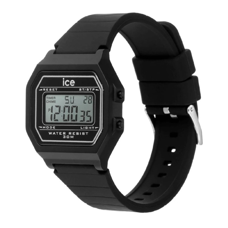 Montre Numérique Ice Watch Collection Digit Retro Bracelet Silicone Noir