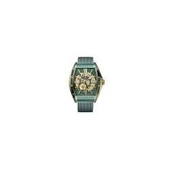 Montre Homme Montignac Automatique - Acier milanais vert