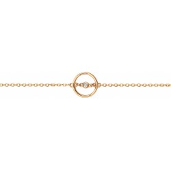 Bracelet plaqué or et diamant Angélique La Garçonne